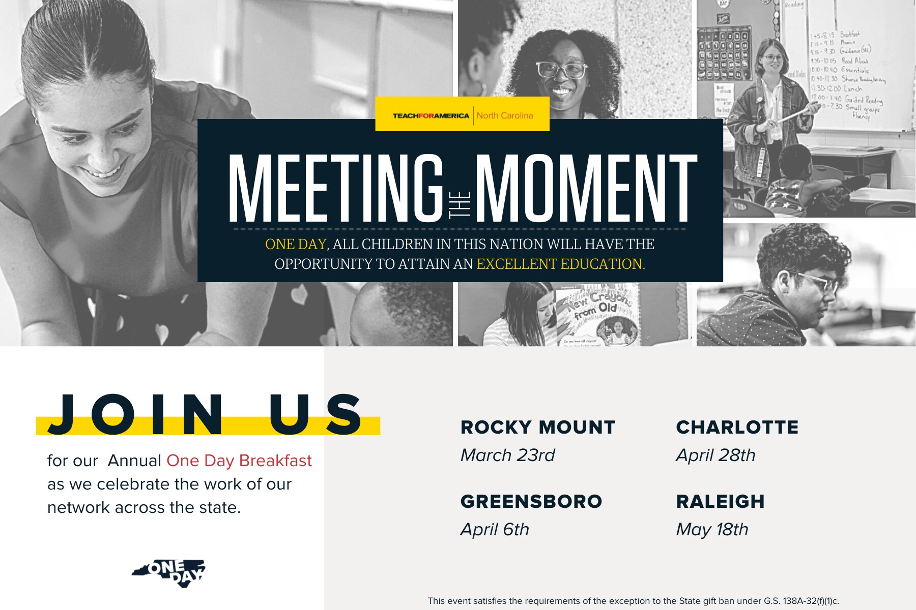 Teach For America North Carolina is Meeting the Moment at our signature